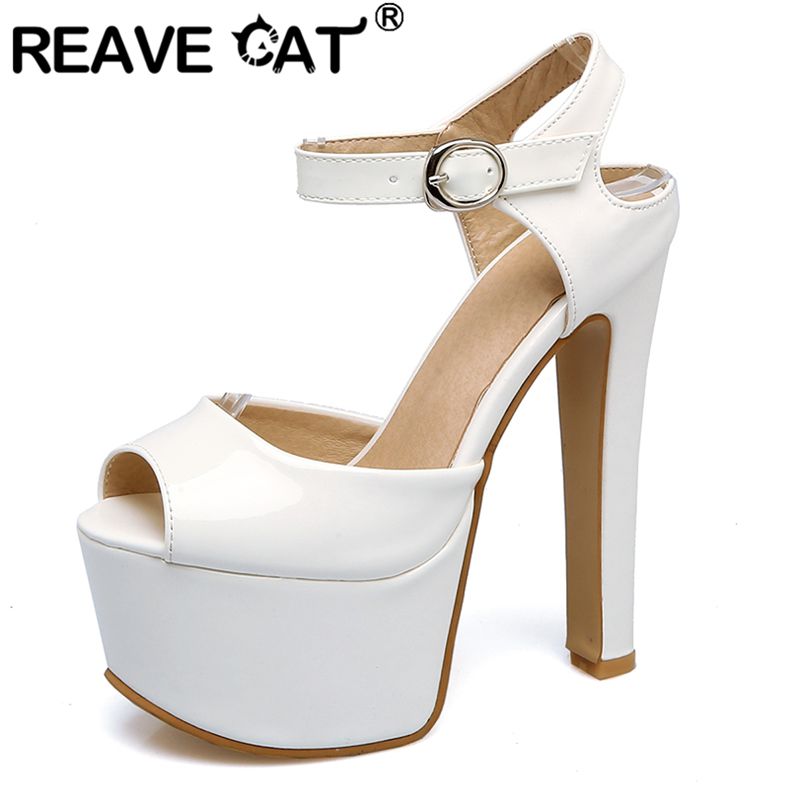 Peep Toe Heels - REAVE CAT Mode Vrouwen Sandalen Peep