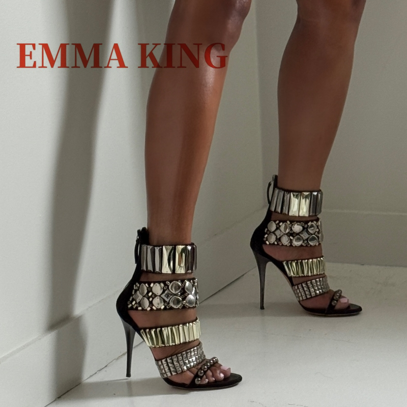 Women'S Shoes Veja - Zwart verfraaid enkelbandje sandalen zomer vrouwen