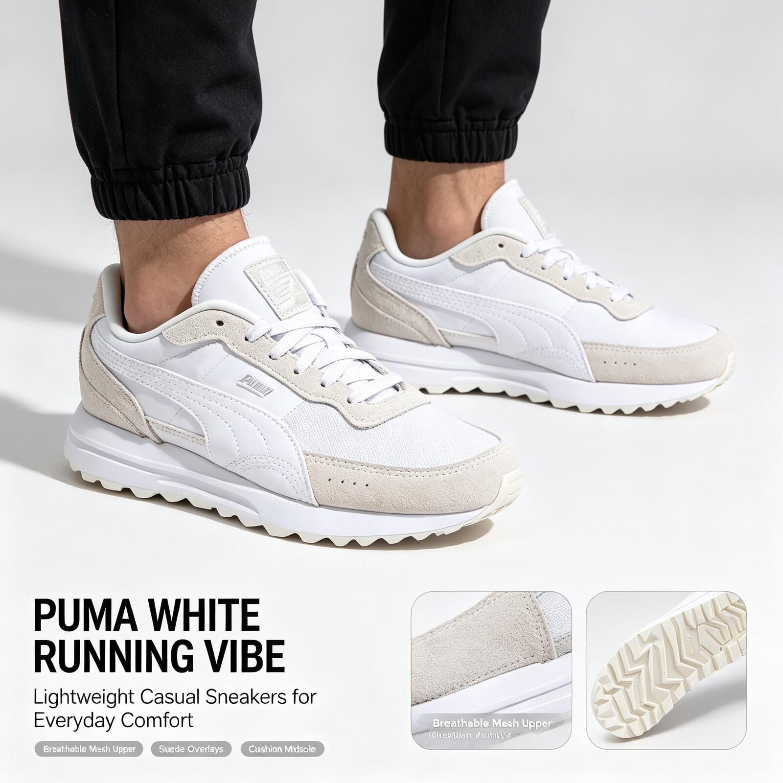 Women Shoes Jordan - Nieuwe Hot Puma witte lichtgewicht hardloopschoenen