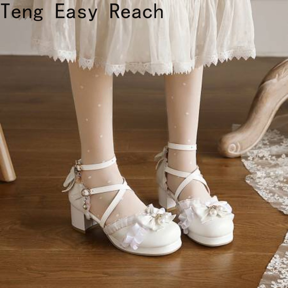 Women'S Shoes Easy Street - Dames Wit Beige Roze Sandalen Strik