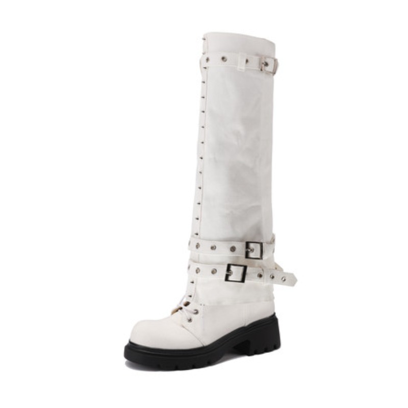 Women'S Shoes Easy Street - Vrouwen Laarzen Platform Broekspijpen Hoge Laarzen
