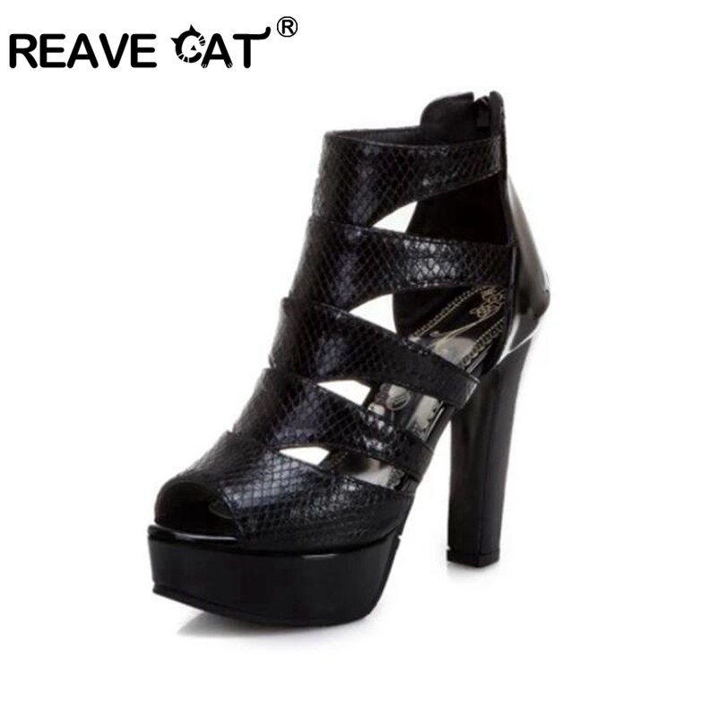 Peep Toe Heels - Reave Cat Sexy Maat 34-50 Vrouwen