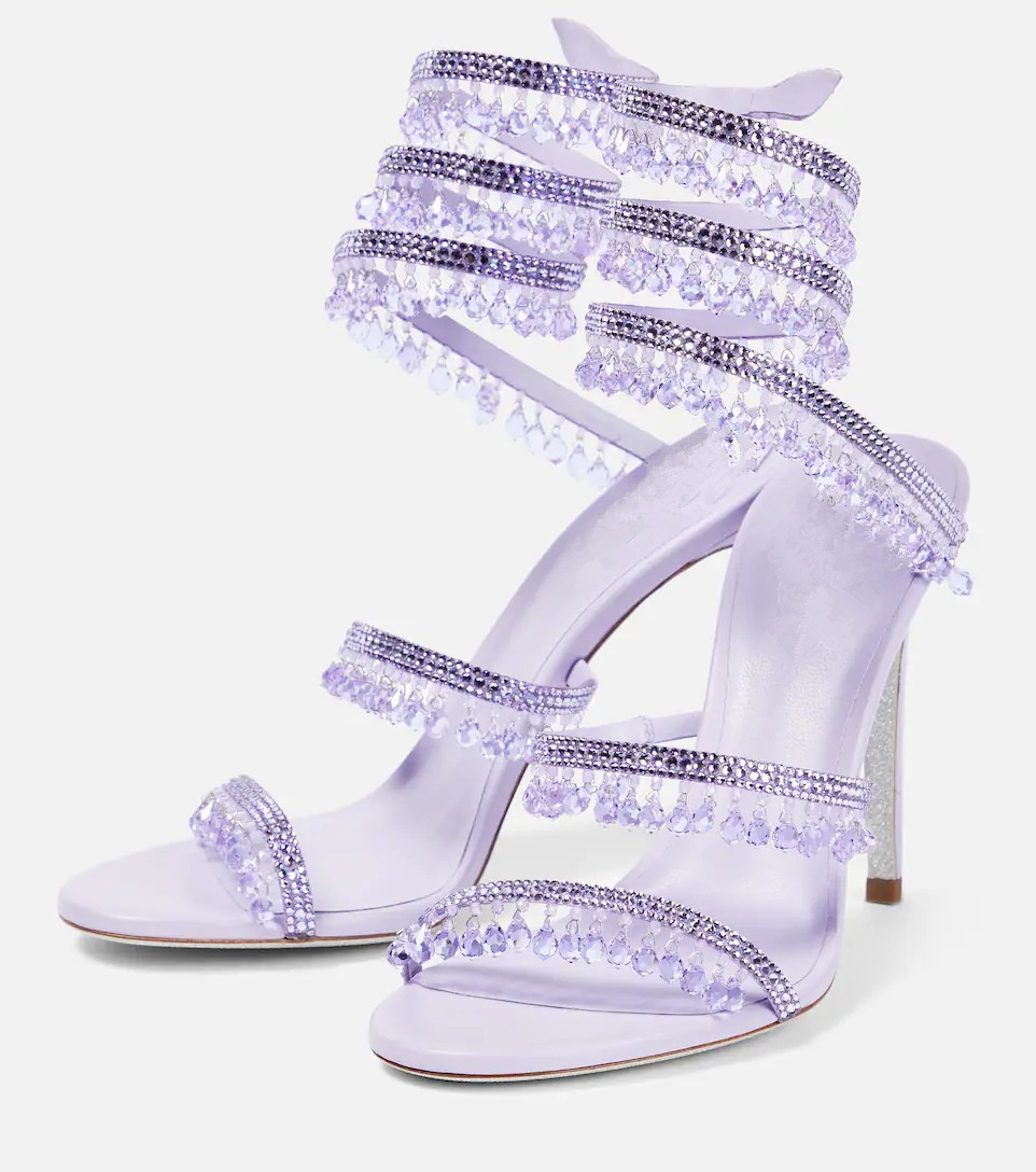 Sexy groene kristallen stilett - Peep Toe Heels recensie en prijs