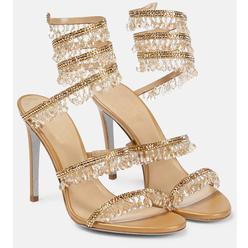 Sexy groene kristallen stilett - Peep Toe Heels recensie en prijs