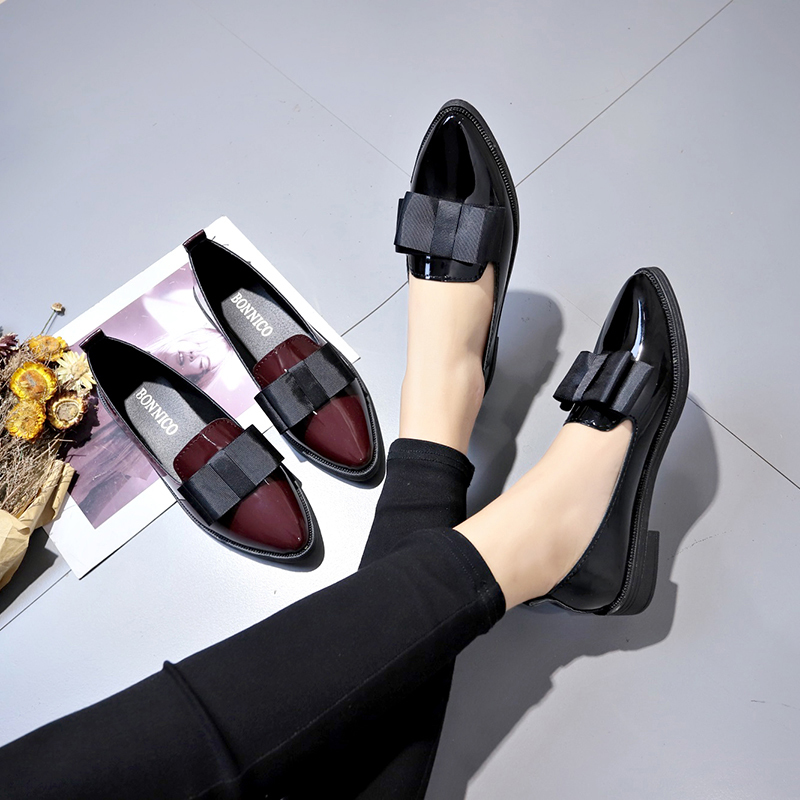 Zwart/wijnrood lakleer instapp - Women Shoes Loafers recensie en prijs