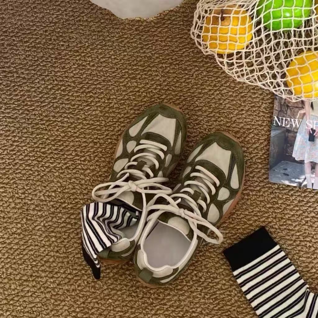 Vintage patchwork veterschoene - Women'S Shoes Casual Sneakers recensie en prijs